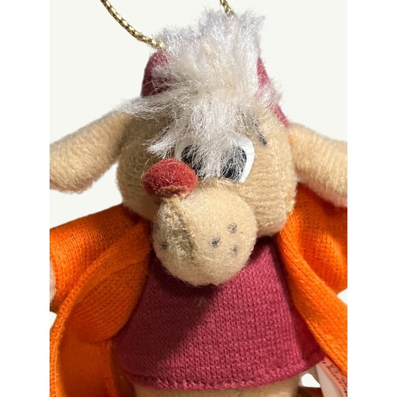 Walt Disney Cinderella Plush Stuffed Jaq Mouse Christmas Ornament Vintage - Picture 2 of 8